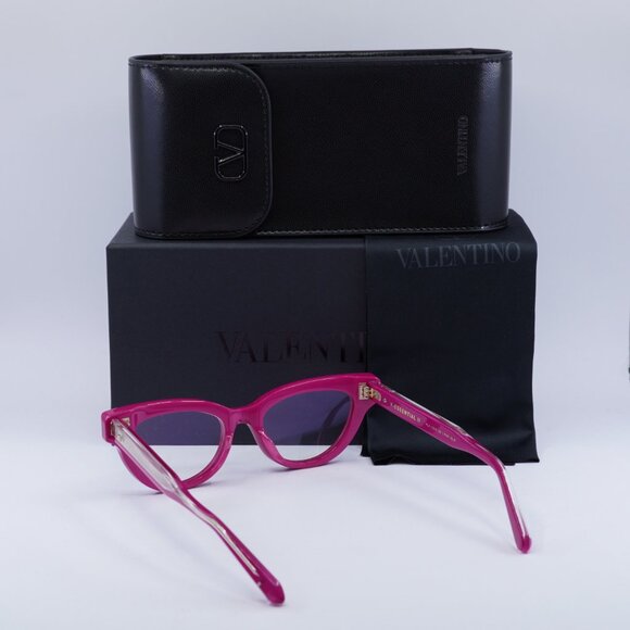 Valentino V-ESSENTIAL II VLX-124C Eyeglasses Pink 50mm Cat Eye Frame - Picture 9 of 9